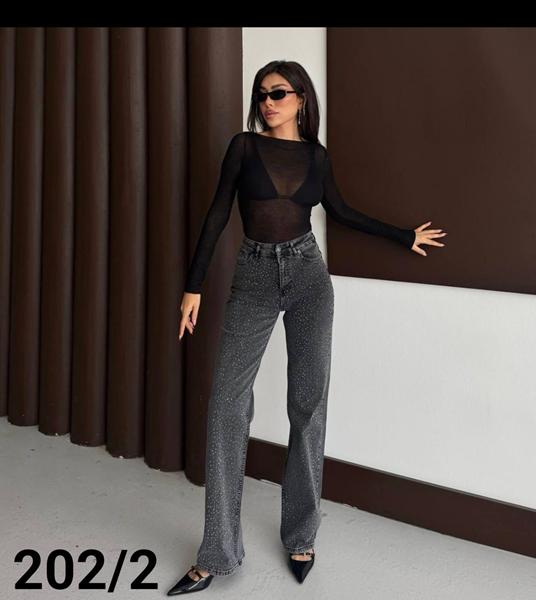 Джинсы Jeans Style (26-31) 202-2 d.grey (деми)