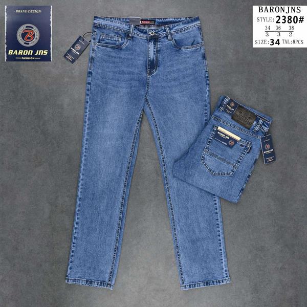 Джинсы Baron Jeans (34-38) 2380 blue (деми)