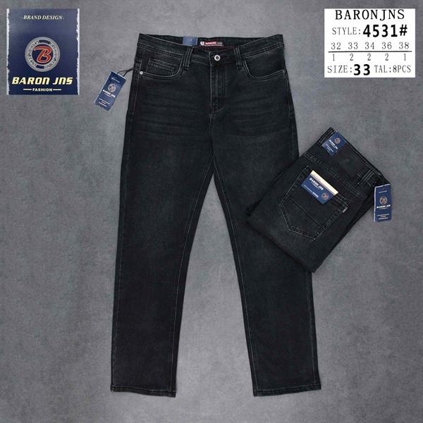 Джинсы Baron Jeans (32-38) 4531 black (деми)