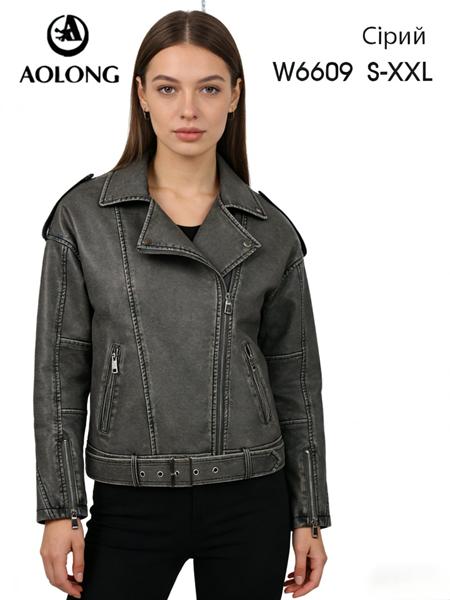 Куртка Immei (S-2XL) W6609 grey (деми)