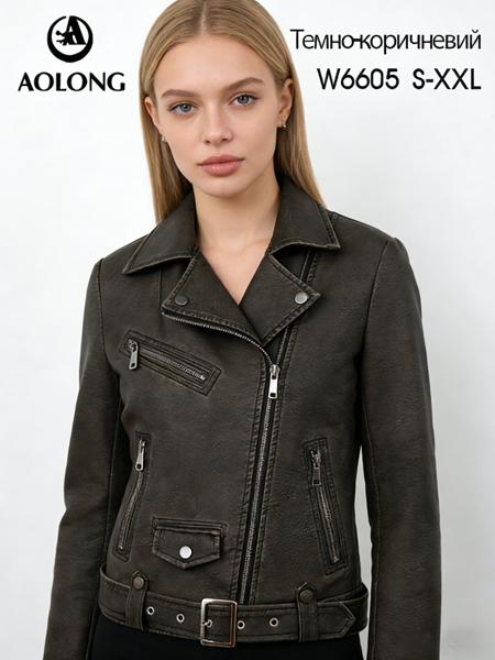 Куртка Immei (S-2XL) W6605 brown (деми)