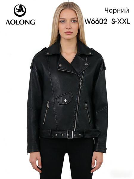 Куртка Immei (S-2XL) W6602 black (деми)