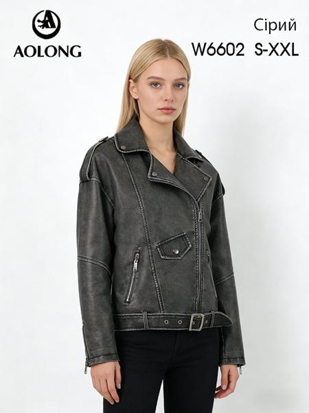 Куртка Immei (S-2XL) W6602 grey (деми)