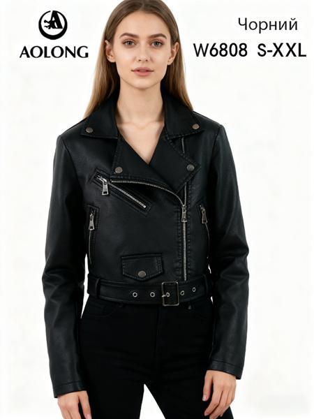 Куртка Immei (S-2XL) W6808 black (деми)