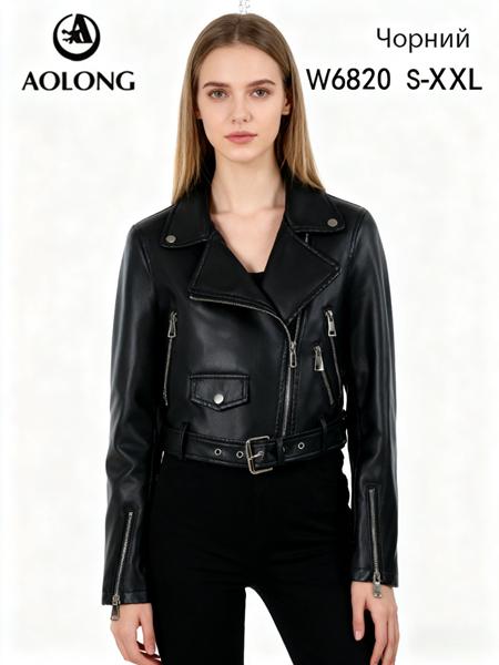 Куртка Immei (S-2XL) W6820 black (деми)