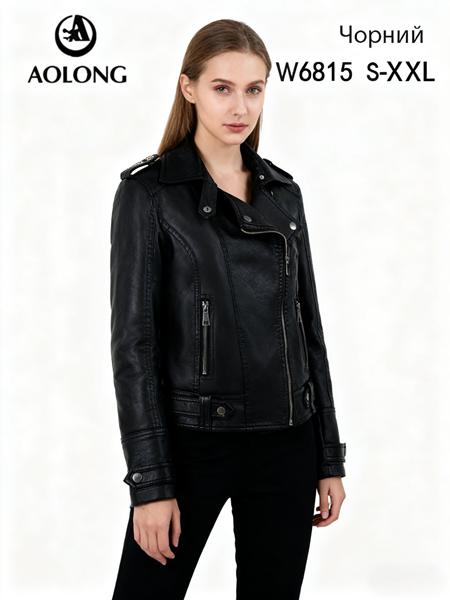 Куртка Immei (S-2XL) W6815 black (деми)