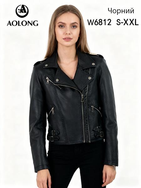 Куртка Immei (S-2XL) W6812 black (деми)