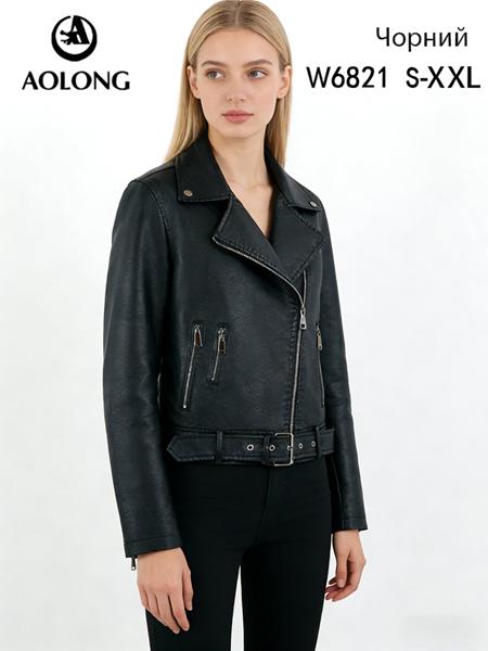 Куртка Immei (S-2XL) W6821 black (деми)