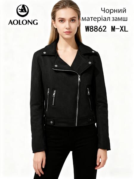 Куртка Immei (M-XL) W8862 black (деми)