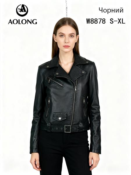 Куртка Immei (S-XL) W8878 black (деми)