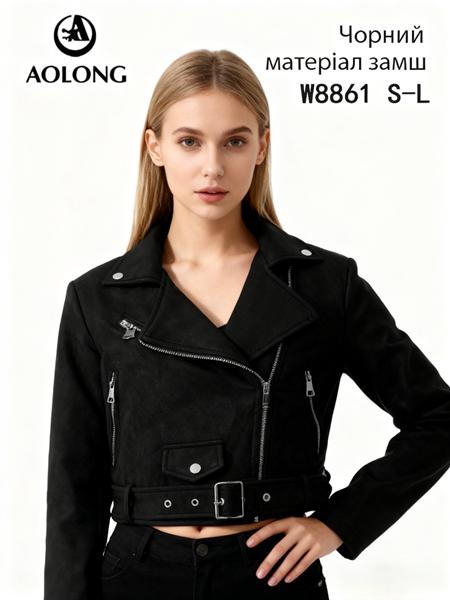 Куртка Immei (S-L) W8861 black (деми)