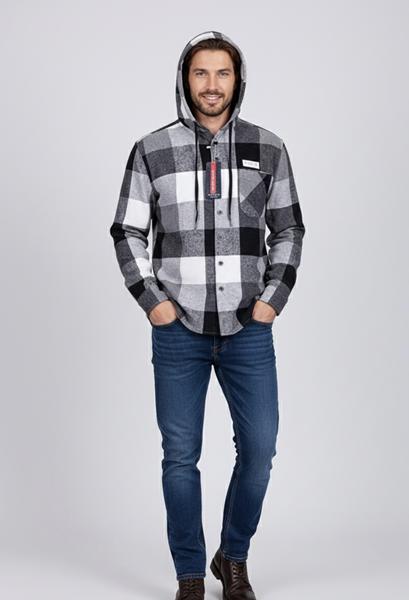 Рубашка Zalov (XL-5XL) ZW1206 black (деми)