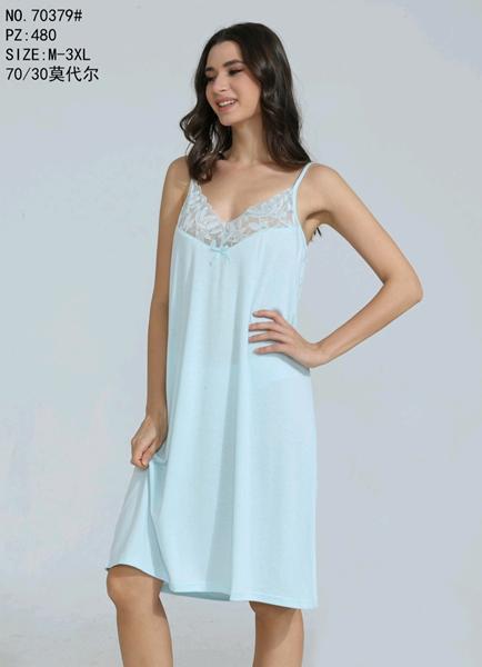 Ночнушка Romeo life (52-60) 70379 l.blue (лето)