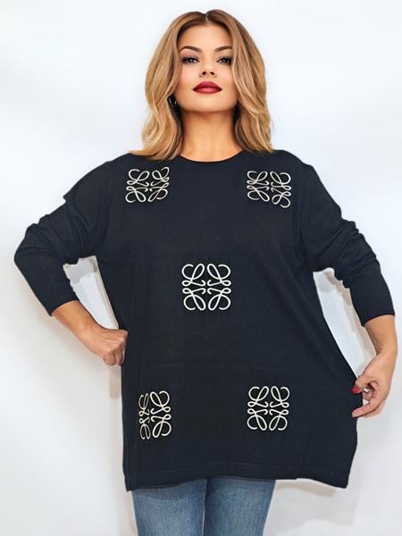 Свитер Romeo life (58-62) RL957 black (деми)