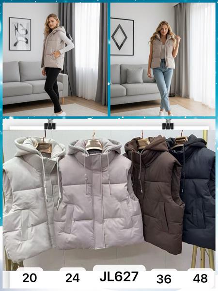 Жилетка Dorimodes (M-2XL) JL627-20 l.beige (деми)