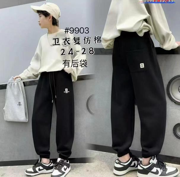 Штаны спорт Фунтик (6-10) 9903 black (деми)