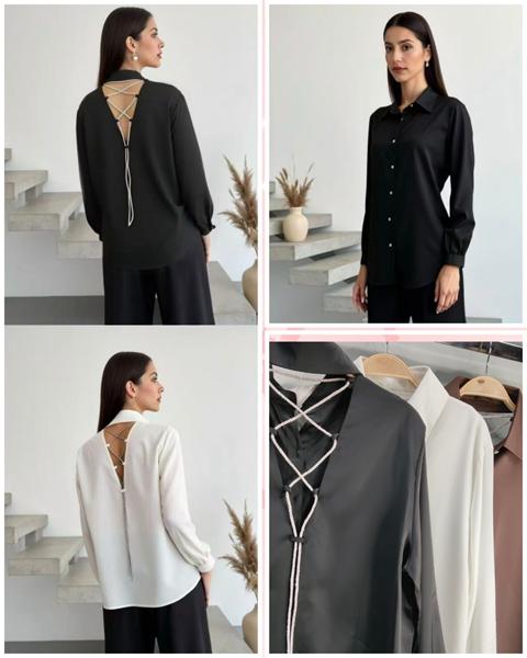 Блузка Style Nadezhda (one size) 1621 black (деми)