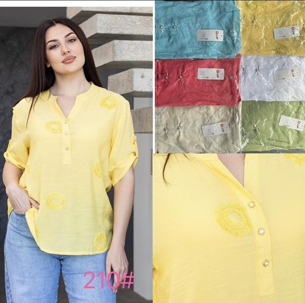 Блузка Style Nadezhda (XL-4XL) 210 l.blue (лето)