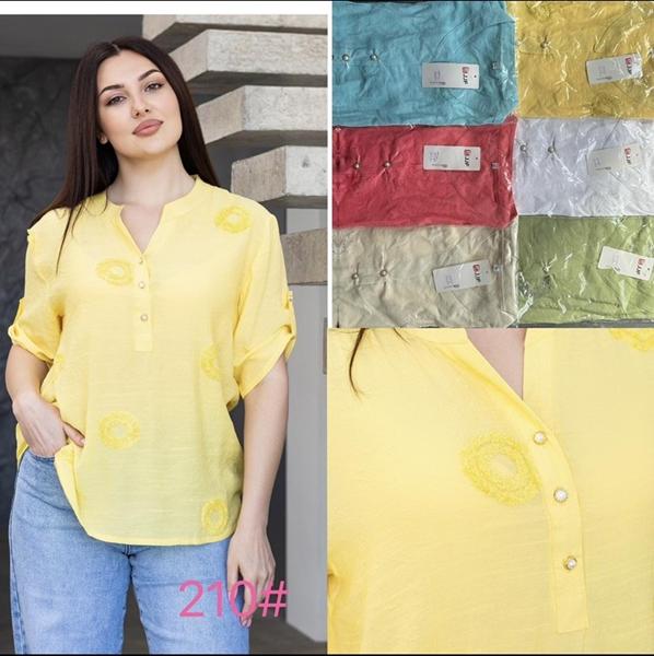 Блузка Style Nadezhda (XL-4XL) 210 white (лето)