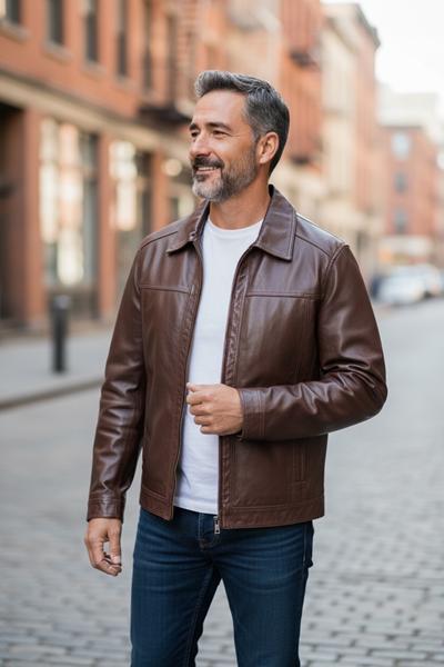 Куртка LiOpt (48-60) L18 brown (деми)