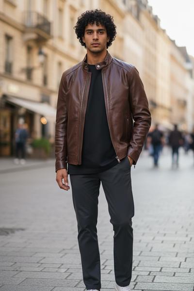 Куртка LiOpt (48-60) L29 brown (деми)