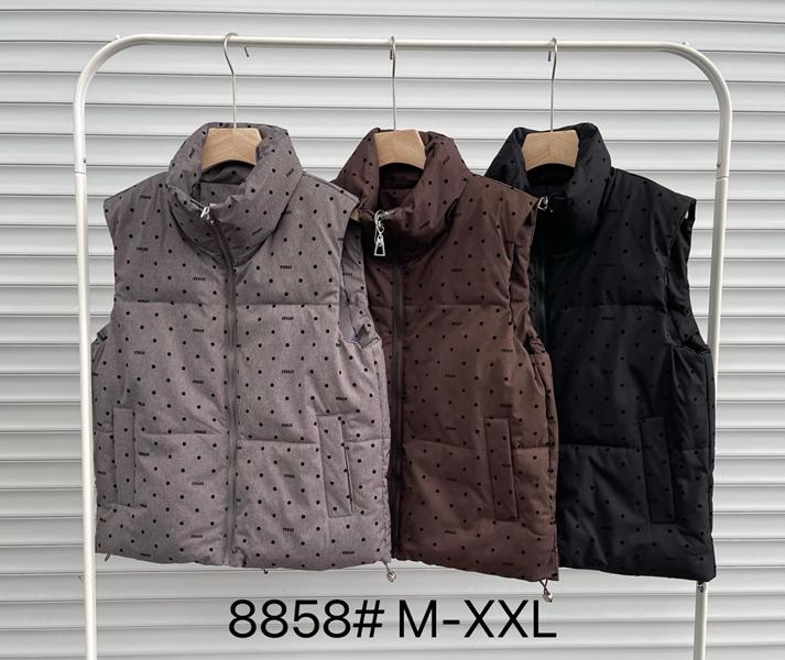 Жилетка DGMD (M-2XL) 8858 black (деми)