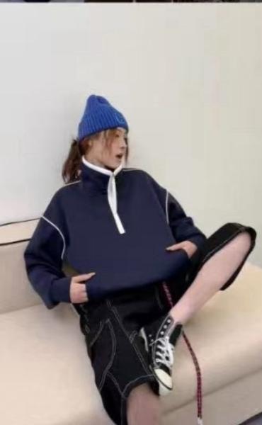 Худи DIVO (one size) 10496 navy (деми)