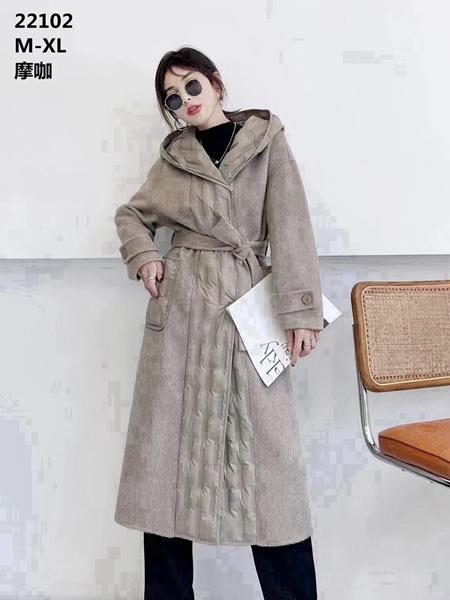 Пальто DIVO (M-L) 22102 beige (деми)