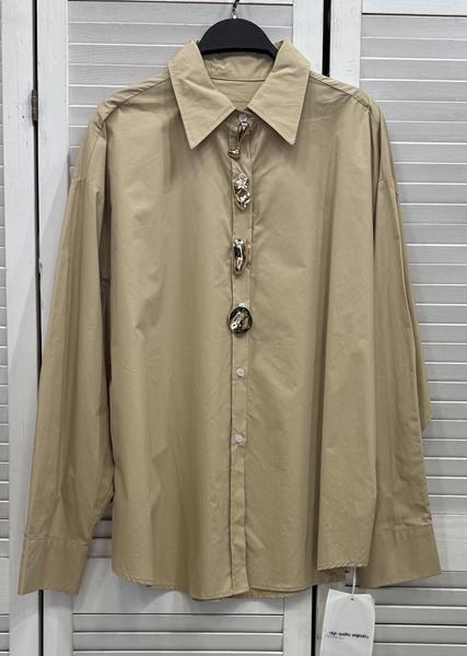 Рубашка DIVO (one size) DV384 beige (деми)