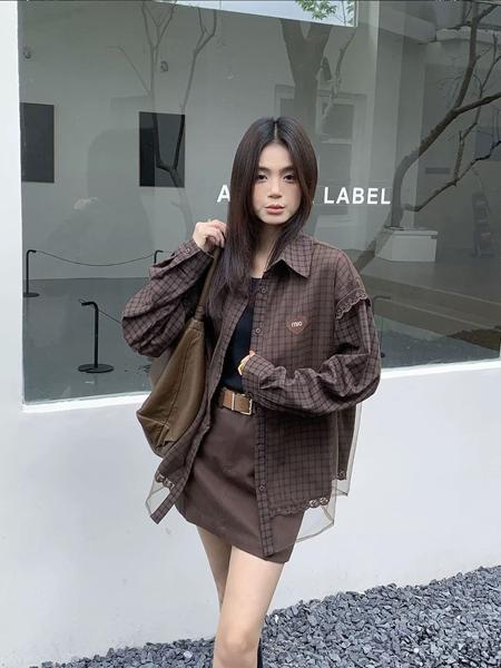 Рубашка Style Nadezhda (one size) 8616 brown (деми)