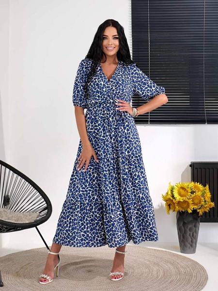 Платье Arina (42-50) 1620 blue (лето)