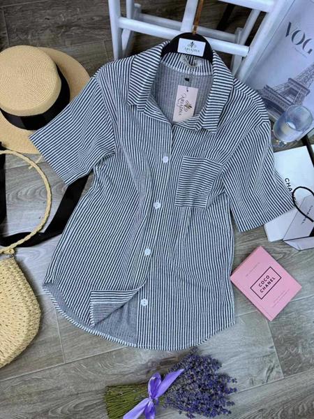 Рубашка Arina (42-48) 2463 d.grey (лето)