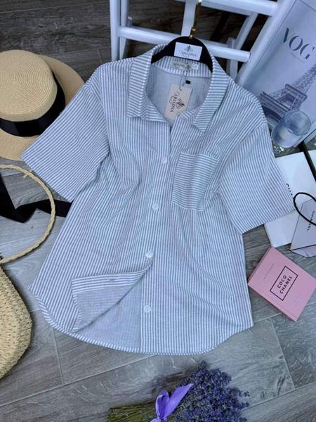 Рубашка Arina (42-48) 2463 l.grey (лето)