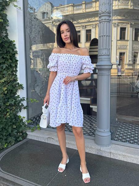 Платье Arina (42-48) 2467-1 white (лето)