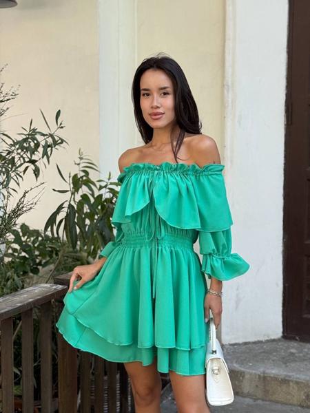 Платье Arina (42-48) 3114 green (лето)