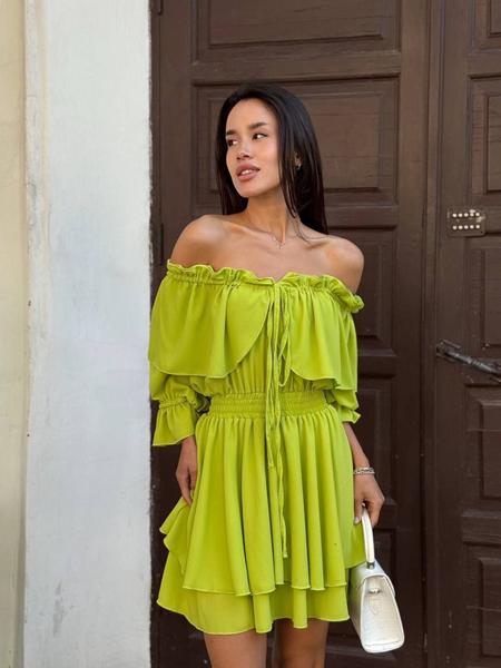 Платье Arina (42-48) 3114 l.green (лето)