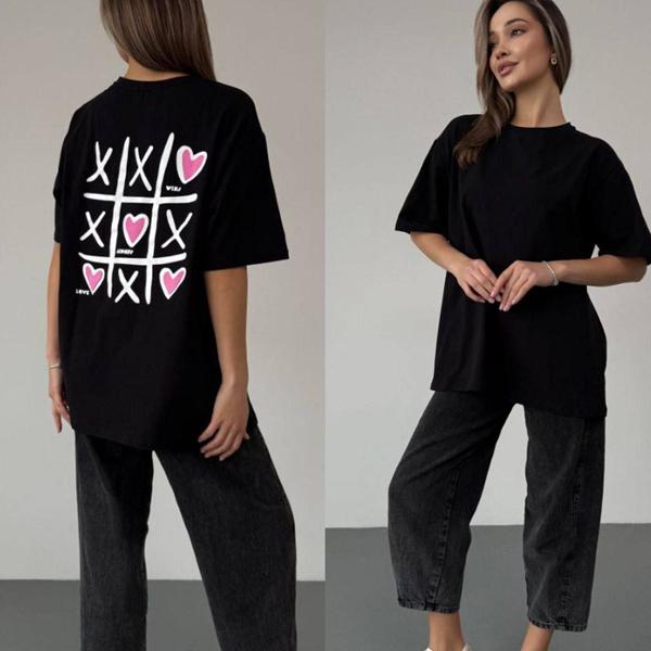 Футболка Arina (42-50) 4192 black (лето)