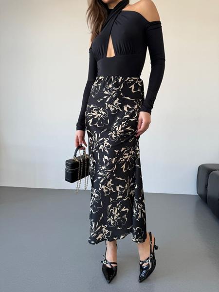 Юбка Arina (42-46) 8066-1 black (лето)