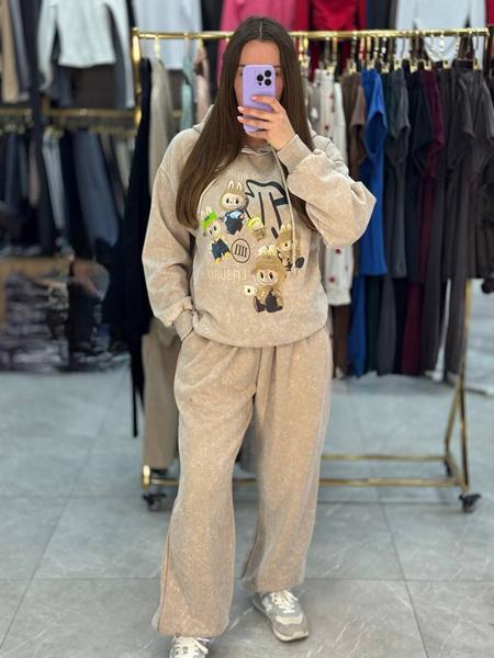 Костюм спорт Arina (M-XL) F271 beige (зима)