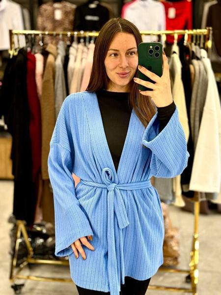 Кардиган Arina (42-48) 1666 l.blue (деми)