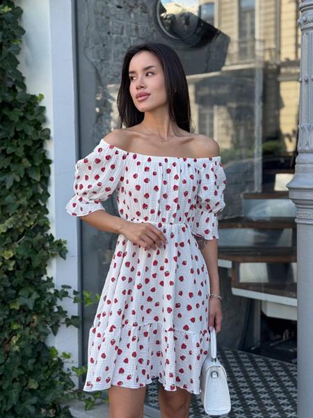 Платье Arina (42-48) 2467 white (лето)