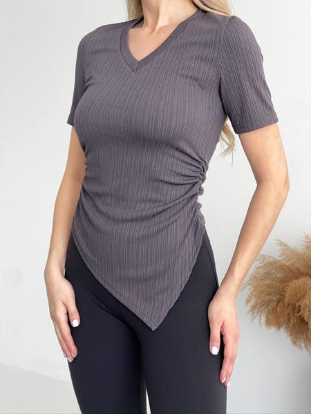 Футболка Arina (42-48) 5146 d.grey (лето)