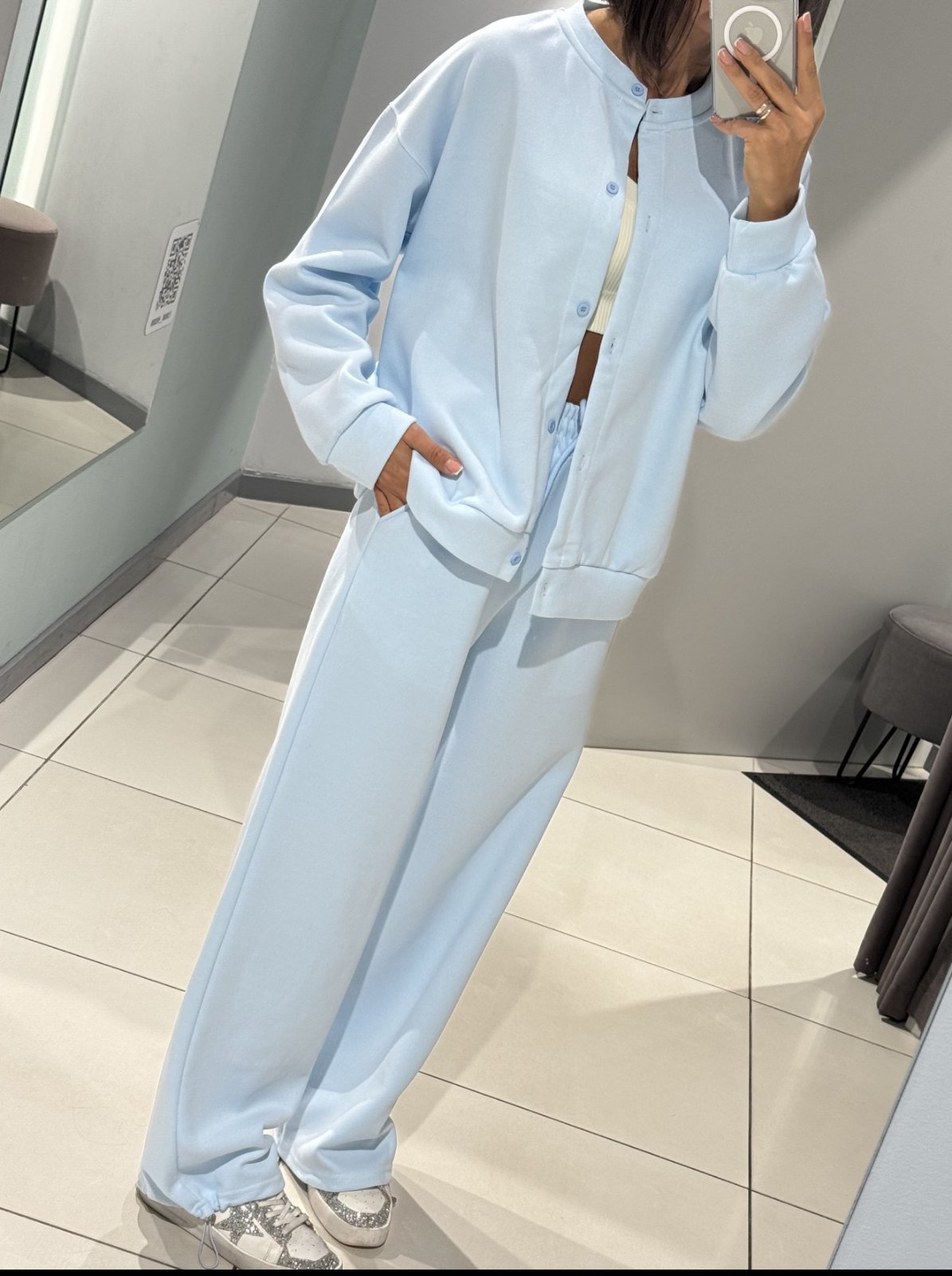 Костюм спорт Comod (M-L) 8595 l.blue (деми)