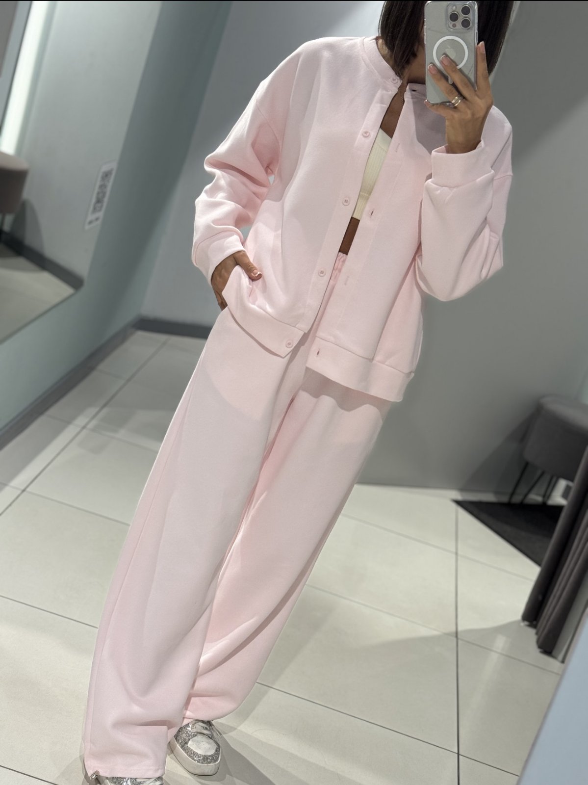 Костюм спорт Comod (M-L) 8595 pink (деми)