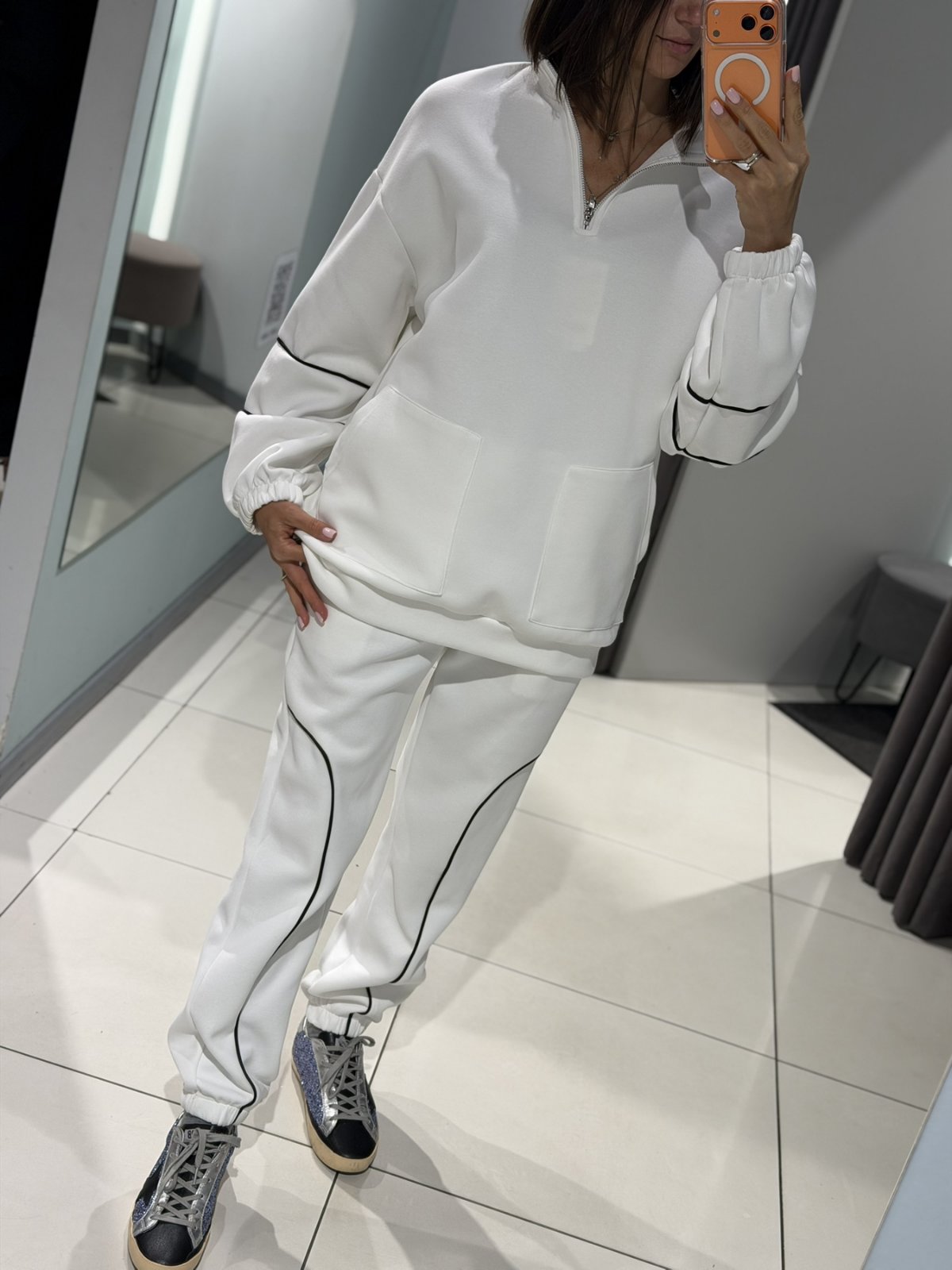 Костюм спорт Comod (M-XL) H0095 whie (деми)