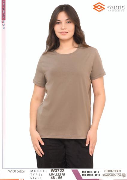 Футболка Samo (48-56) W3722 beige (лето)