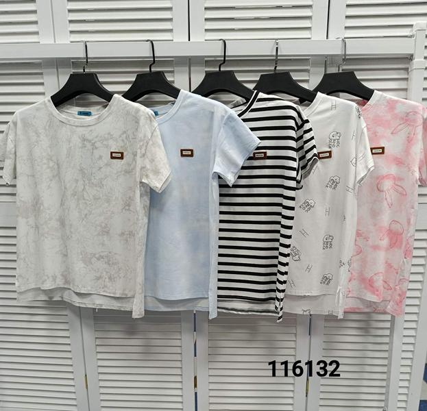 Футболка MMC clothes (46-50) 116132-1 white-black (лето)