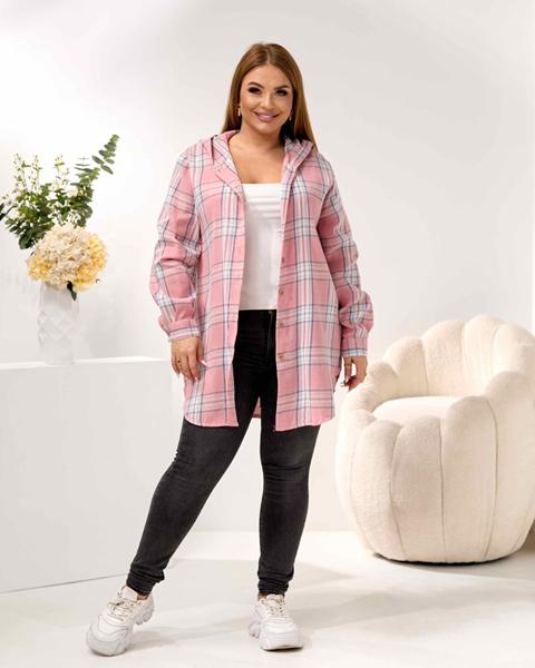 Рубашка P.HEY (3XL-6XL) 7750 pink (деми)