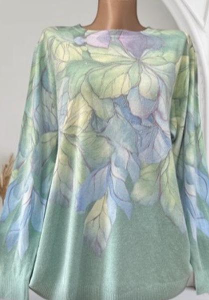 Свитер Elena&Vika (48-54) 25212 mint (деми)