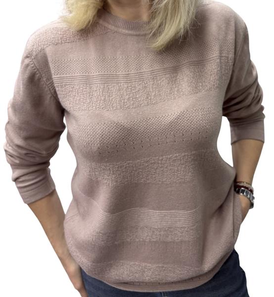 Свитер Elena&Vika (46-50) 25521 d.beige (деми)